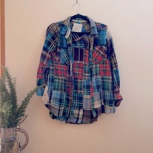 Free People Patchwork Flannel